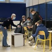 Atelier création mapping au Lycée Saint Joseph La Salle